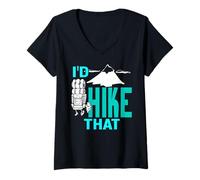 Femme Je Ferais Cette Randonnée Phrase Montagne Drôle T-Shirt avec Col en V