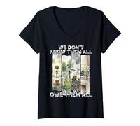 Femme Je Les connais Tous, mais Nous Leur devons Tout ce Que Nous savons T-Shirt avec Col en V