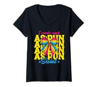Femme Je me considère comme un jeu de mots sexuel, drôle, pansexuel, pansexuel, Pan Pride T-Shirt avec Col en V
