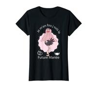 Femme Je M'en Fou j Suis La Future Mariée Team du marié Autruche T-Shirt