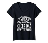 Femme Je n'ai jamais rêvé Que Je deviendrais Un Papa Super Sexy et Joyeux T-Shirt avec Col en V