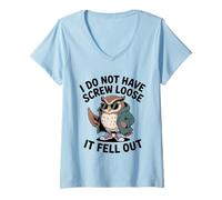 Femme Je n'ai Pas de vis en Moins, Elle est tombée Drôle Amoureux T-Shirt avec Col en V