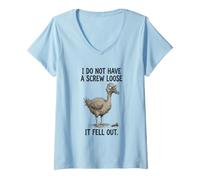 Femme Je n'ai Pas Une vis desserrée, Elle est tombée T-Shirt avec Col en V