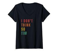 Femme Je Ne Crois Pas, Tim T-Shirt avec Col en V