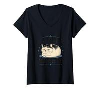Femme Je ne Fais Rien T-Shirt avec Col en V