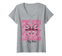 Femme Je ne peux pas avoir de projets avec mes rats, drôle de fille, maman, souris T-Shirt avec Col en V