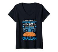 Femme Je ne Peux Pas Rendre Tout Le Monde Heureux Je ne suis Pas Challah T-Shirt avec Col en V