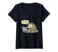Femme Je ne Sais Pas ce Que Je Fais T-Shirt avec Col en V