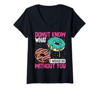 Femme Je ne sais pas ce que je ferais sans toi T-Shirt avec Col en V
