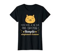 Femme Je ne suis pas grosse mais remplie d'amour femme enceinte T-Shirt