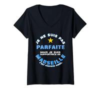 Femme Je ne suis pas parfait mais je suis un supporter de 13 T-Shirt avec Col en V
