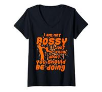 Femme Je ne suis pas Rossy, je sais juste ce que tu devrais faire T-Shirt avec Col en V