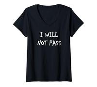 Femme Je ne Vais Pas réussir T-Shirt avec Col en V