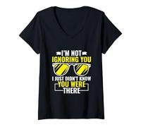 Femme Je Ne Vous Ignore Pas - La Conscience Des Personnes Aveugles T-Shirt avec Col en V