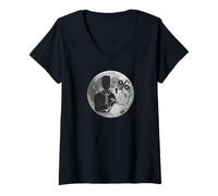 Femme Je Peux Pas J'Ai comptabilité compta Comptable Lune T-Shirt avec Col en V