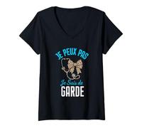 Femme Je Peux Pas Je suis De Garde - Docteur Médecin Infirmier T-Shirt avec Col en V