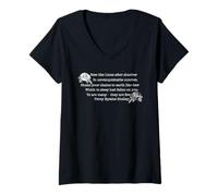 Femme Je Porte Ton cœur avec Moi, journée de la poésie, Source d'inspiration T-Shirt avec Col en V