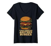 Femme Je pourrais Toujours Utiliser Un Autre Hamburger T-Shirt avec Col en V