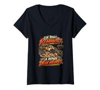 Femme Je Roule 10 Minutes Je Répare Deux Heures T-Shirt avec Col en V