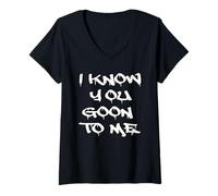 Femme Je Sais Que tu t'en Prends à Moi T-Shirt avec Col en V