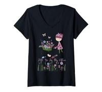Femme Je Serai dans Mon Bureau Maman Jardinier drôle Fille T-Shirt avec Col en V