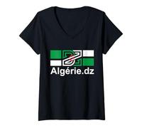 Femme Je suis Algérien et Fier de l'être T-Shirt avec Col en V