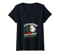 Femme Je suis ALGÉRIENNE Qui DÉCHIRE T-Shirt avec Col en V