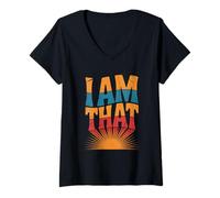 Femme Je suis ça T-Shirt avec Col en V