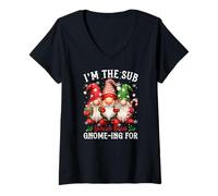 Femme Je suis Le sous-Marin pour lequel Vous Avez été GNOME-Ing ! T-Shirt avec Col en V