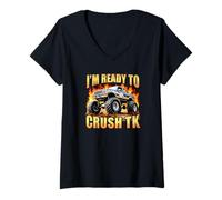 Femme Je suis prêt à Crush TK Transitional Kindergarten Crush TK T-Shirt avec Col en V