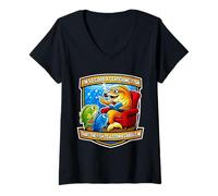 Femme Je suis si douée pour pêcher Que Les Poissons racontent des Histoires (Blague) T-Shirt avec Col en V