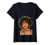 Femme Je suis Street, Alors Regarde dans Les Deux Sens Avant de me croiser, Fille Noire T-Shirt avec Col en V