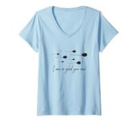 Femme Je suis Tellement contente Que Vous ayez remporté Le Prix Funny Birthday Sperm Champion T-Shirt avec Col en V