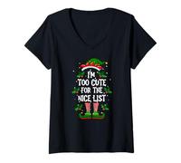 Femme Je suis trop Mignon pour la Belle liste de Pyjama Elfe de T-Shirt avec Col en V