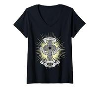 Femme Je suis Un catholique Religieux chrétien T-Shirt avec Col en V