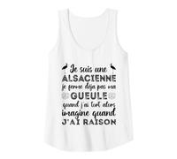 Femme Je suis Une Alsacienne Humour Femme Alsace Cadeau Débardeur