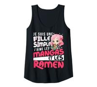 Femme Je suis Une Fille Simple Manga Ramen Anime Débardeur