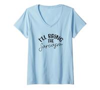 Femme Je Vais Apporter Une fête de la Demoiselle d'honneur T-Shirt avec Col en V