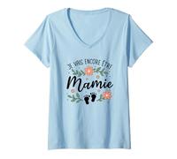 Femme Je Vais Encore Être Mamie 2026 - De Nouveau Grand Parent T-Shirt avec Col en V