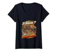 Femme Je Vais Juste Faire Un Petit Réglage T-Shirt avec Col en V