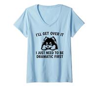 Femme Je vais m'en remettre besoin d'être dramatique premier T-Shirt avec Col en V