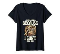 Femme Je vends un terrain parce que je ne peux pas vendre un agent immobilier T-Shirt avec Col en V