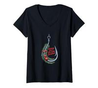 Femme Je Vous Souhaite Un Joyeux Noël T-Shirt avec Col en V