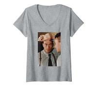 Femme Jean-Claude Van Damme Bloodsport Timecop Acteur T-Shirt avec Col en V