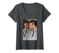 Femme Jean-Claude Van Damme Bloodsport Universal Soldat Acteur T-Shirt avec Col en V