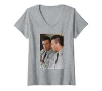 Femme Jean-Claude Van Damme Bloodsport Universal Soldat Acteur T-Shirt avec Col en V