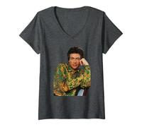 Femme Jean-Claude Van Damme Timecop Universal Soldat Acteur T-Shirt avec Col en V