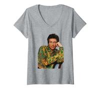 Femme Jean-Claude Van Damme Timecop Universal Soldat Acteur T-Shirt avec Col en V