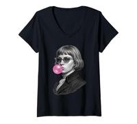 Femme Jeanne d'arc Jeanne d'arc T-Shirt avec Col en V