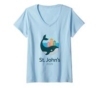 Femme Jehovah's Witness 2026 St Johns Convention JW ORG T-Shirt avec Col en V
